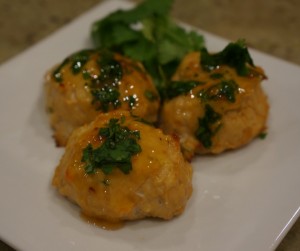 Asian chicken meatball