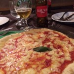 GF pizza and beer at Mama Eat