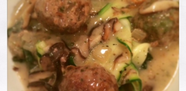 Paleo Meatball Stroganoff